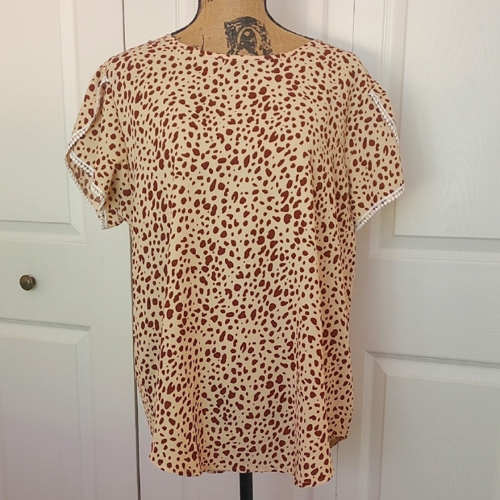 🐆Leopard Spot Top
